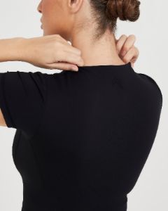 Timeless Crop Short Sleeve Tee | Black sold by Oner Active