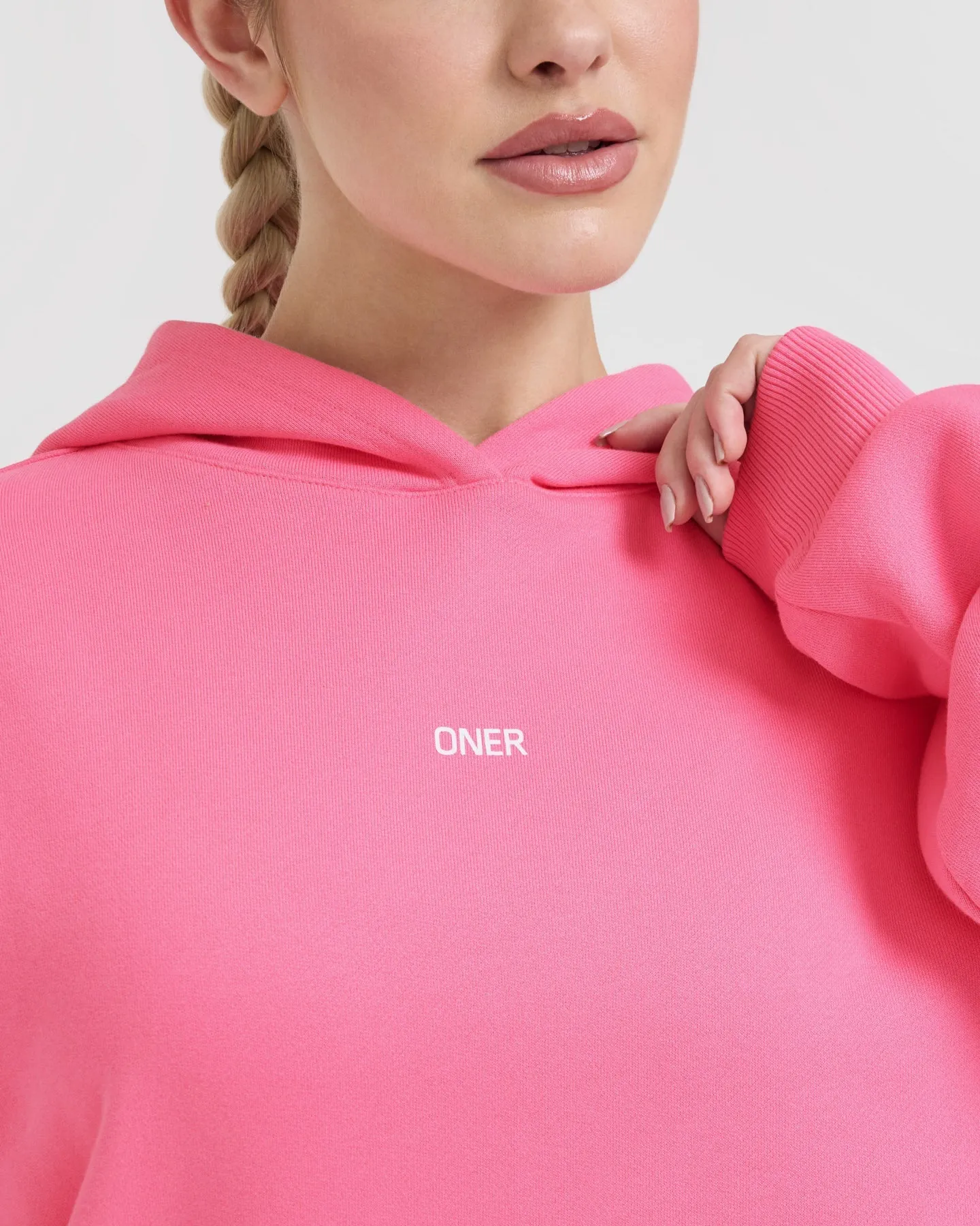 Raising the Bar Graphic Unisex Oversized Hoodie | Peony Pink sold by Oner Active product image thumbnail 4