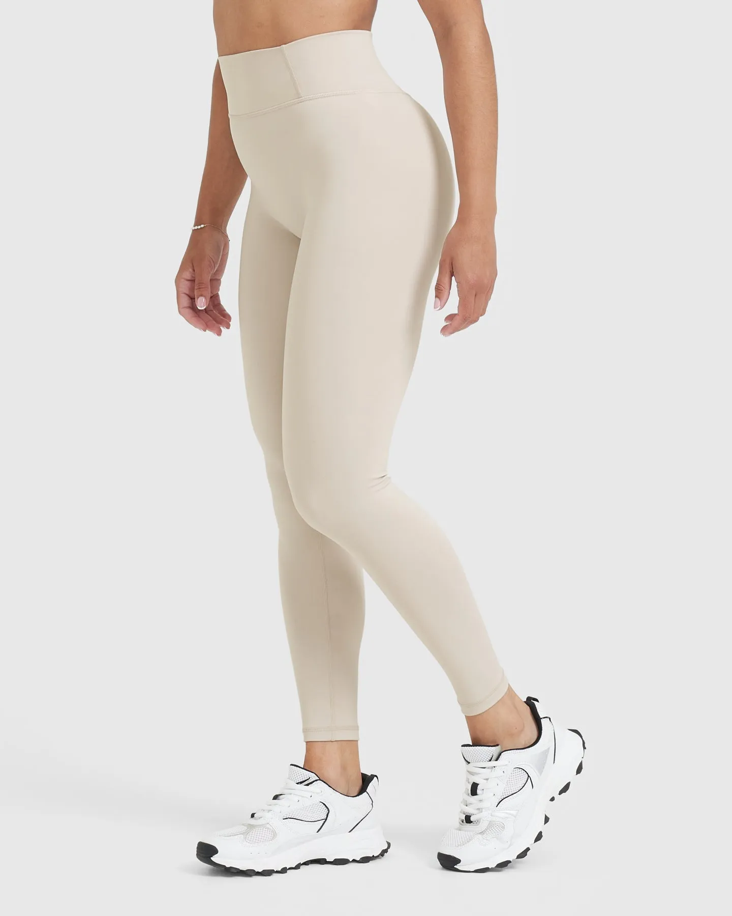 Timeless High Waisted Leggings | Sand sold by Oner Active product image thumbnail 3
