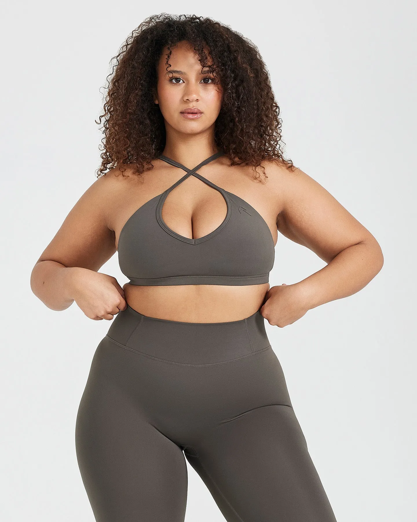 Timeless Strappy Bralette | Deep Taupe sold by Oner Active