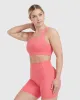 Timeless Wide Strap Sports Bra | Amplify Pink sold by Oner Active