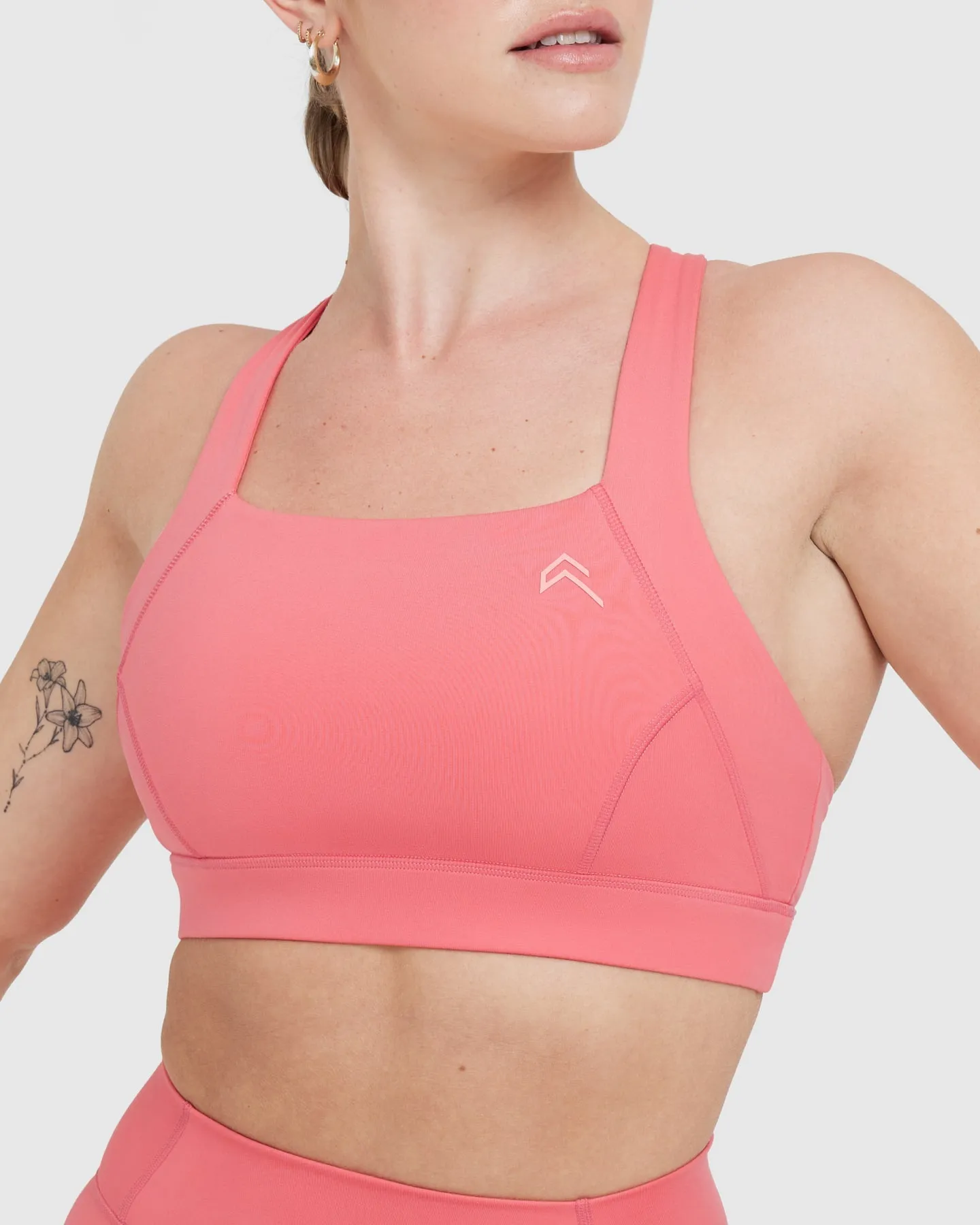 Timeless Wide Strap Sports Bra | Amplify Pink sold by Oner Active product image thumbnail 4