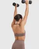 Classic Seamless 2.0 Halter Neck Bralette | Cool Brown Marl sold by Oner Active