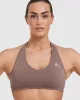 Classic Seamless 2.0 Halter Neck Bralette | Cool Brown Marl sold by Oner Active