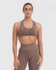 Classic Seamless 2.0 Halter Neck Bralette | Cool Brown Marl sold by Oner Active