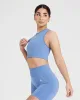 Classic Seamless 2.0 Crop Top | Light Denim Marl sold by Oner Active