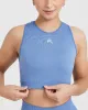 Classic Seamless 2.0 Crop Top | Light Denim Marl sold by Oner Active