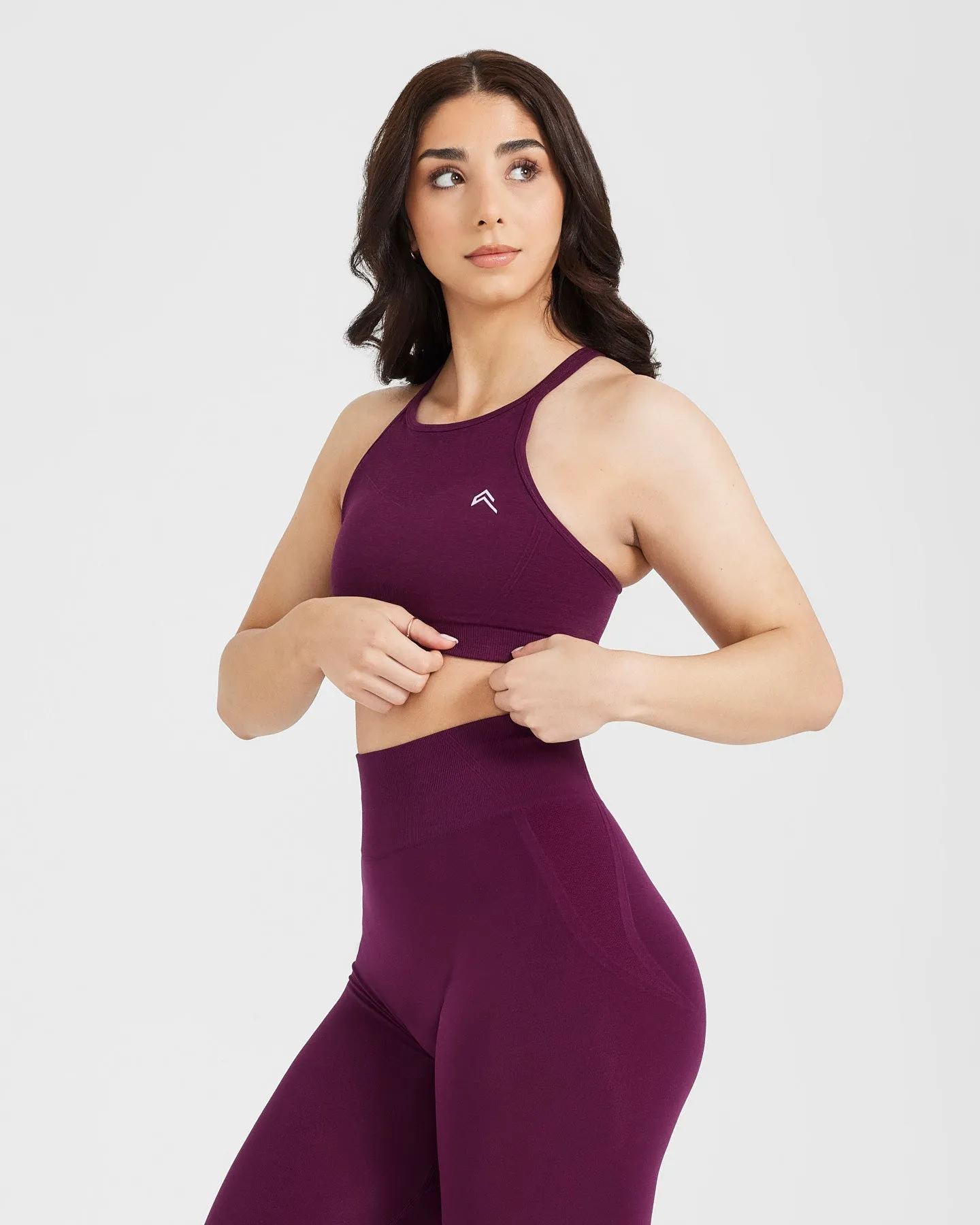 Effortless Seamless High Neck Bralette | Ripe Fig sold by Oner Active product image thumbnail 3