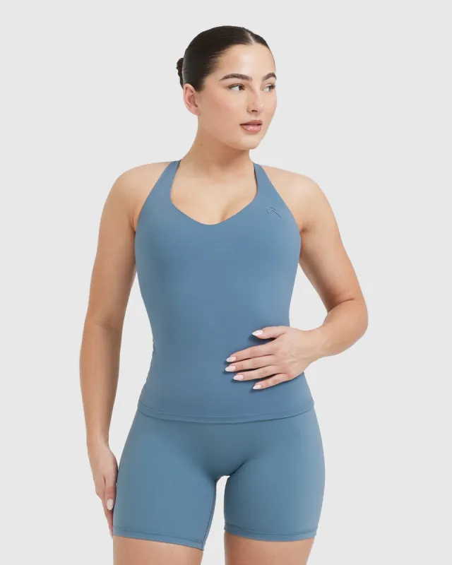 Unified V-Neck Cross Back Vest | Moonstone Blue sold by Oner Active