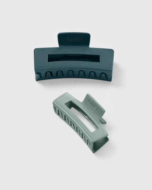 Hair Claws 2 Pack | Green Multi sold by Oner Active