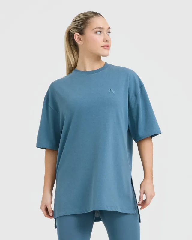 Classic Longline T-Shirt | Moonstone Blue sold by Oner Active