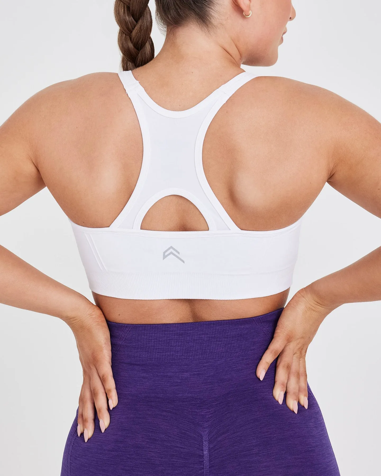 Effortless Seamless High Neck Bralette | White sold by Oner Active product image thumbnail 5