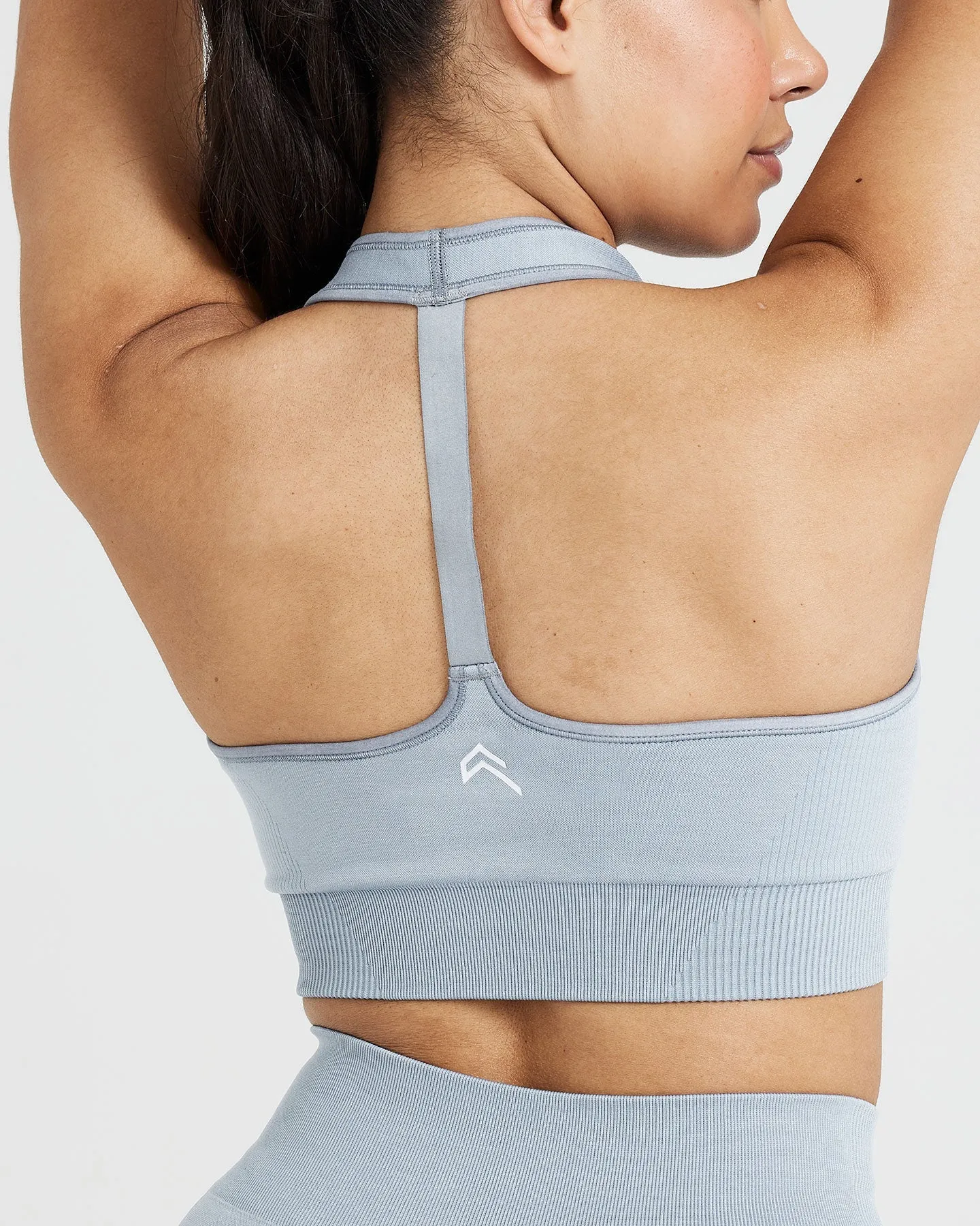 Classic Seamless 2.0 V-Neck Bralette | Smoke Grey Marl sold by Oner Active product image thumbnail 5