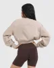 Foundations Crop Sweatshirt | Mushroom Brown sold by Oner Active