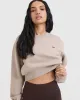 Foundations Crop Sweatshirt | Mushroom Brown sold by Oner Active