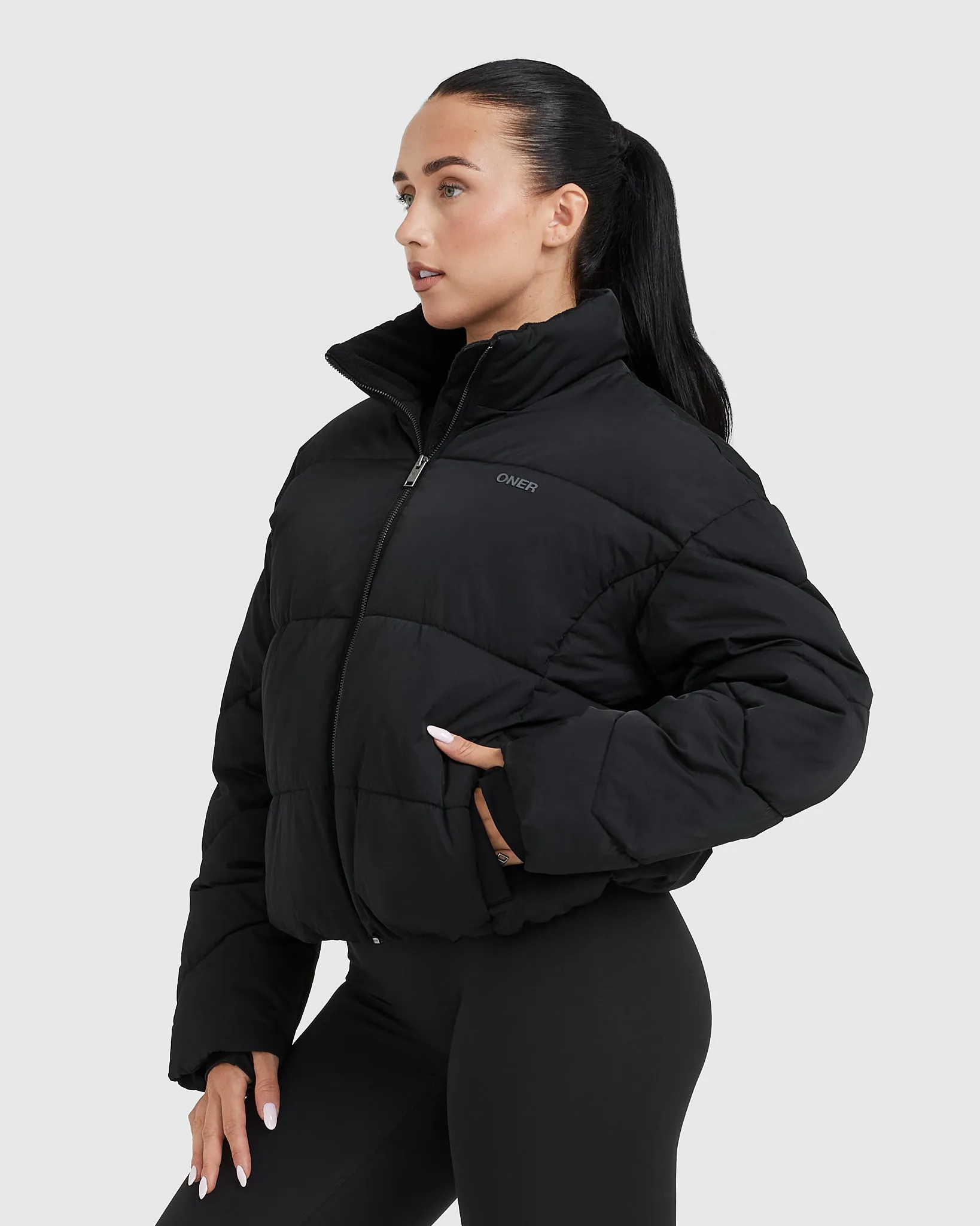 Puffer Jacket | Black sold by Oner Active product image thumbnail 3