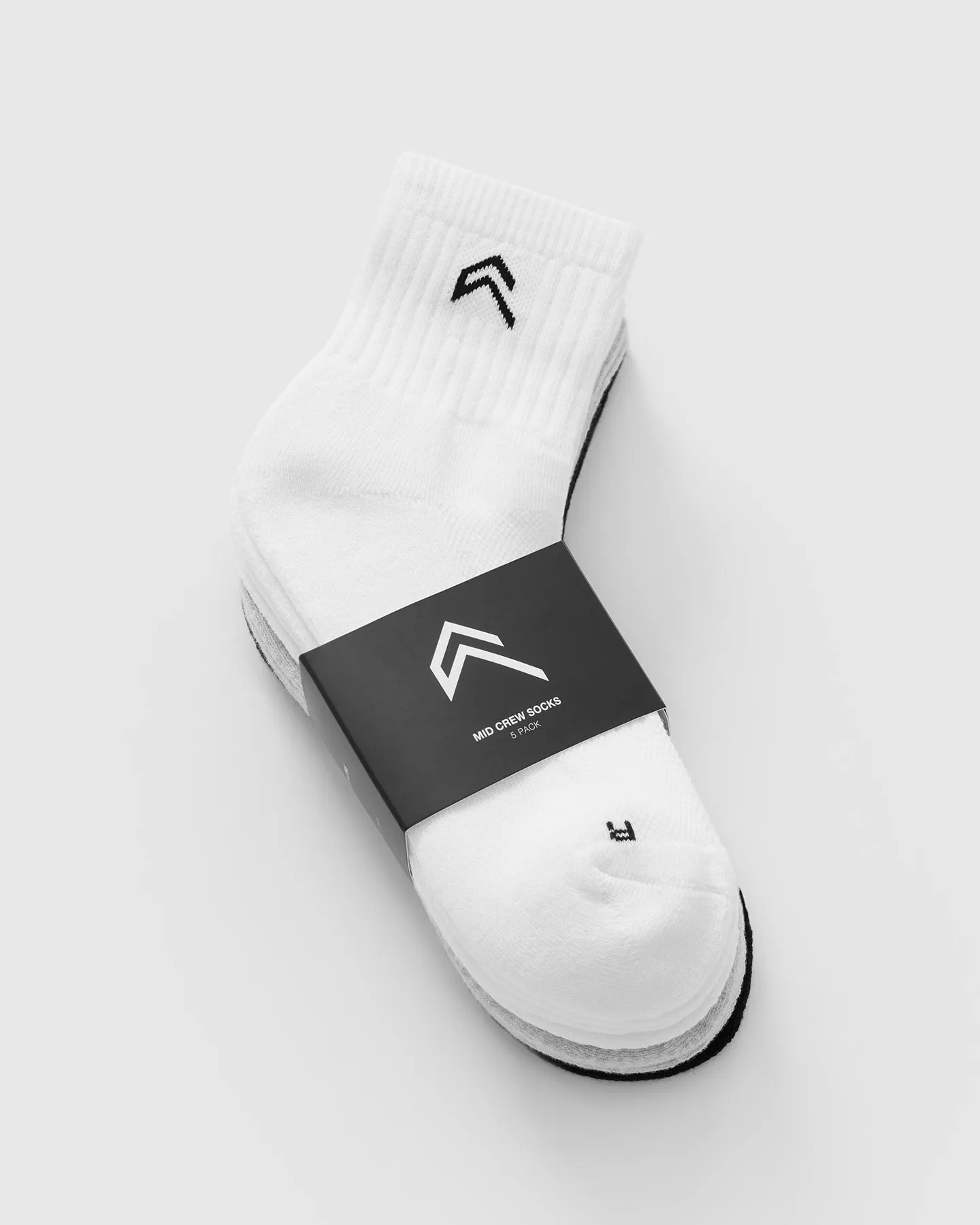 Mid Crew Socks 5 Pack | Grey/White/Black sold by Oner Active product image thumbnail 5