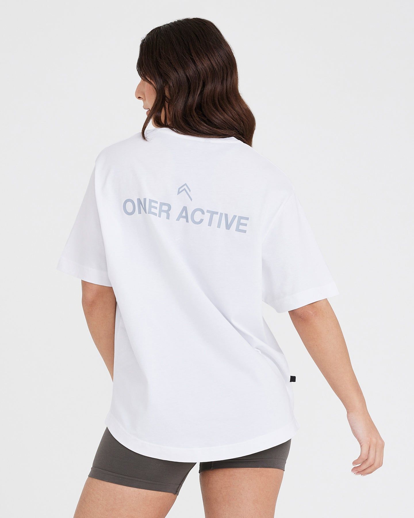 Graphic Oversized Short Sleeve Tee | White sold by Oner Active product image thumbnail 2