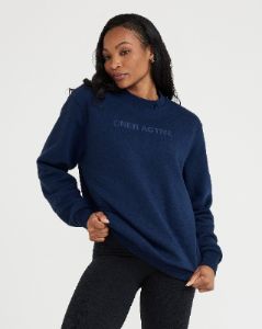 Classic Lounge Oversized Crew Neck | Midnight sold by Oner Active