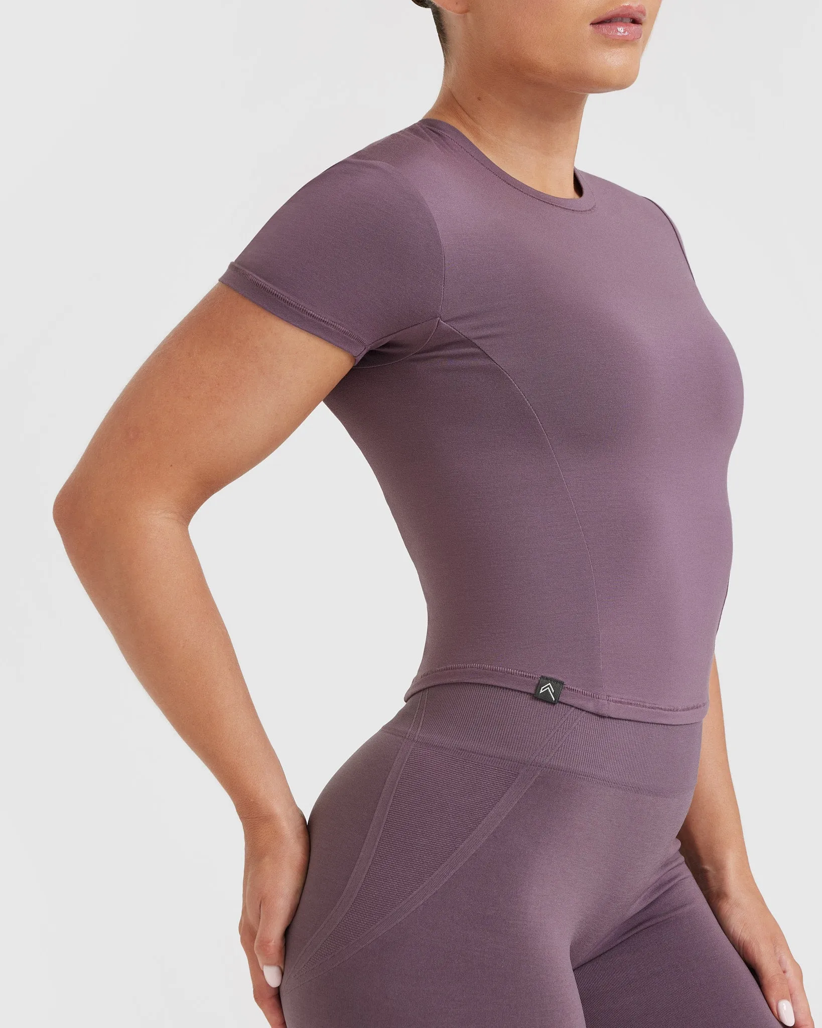 Mellow Soft Mid Short Sleeve T-Shirt | Vintage Purple sold by Oner Active product image thumbnail 4