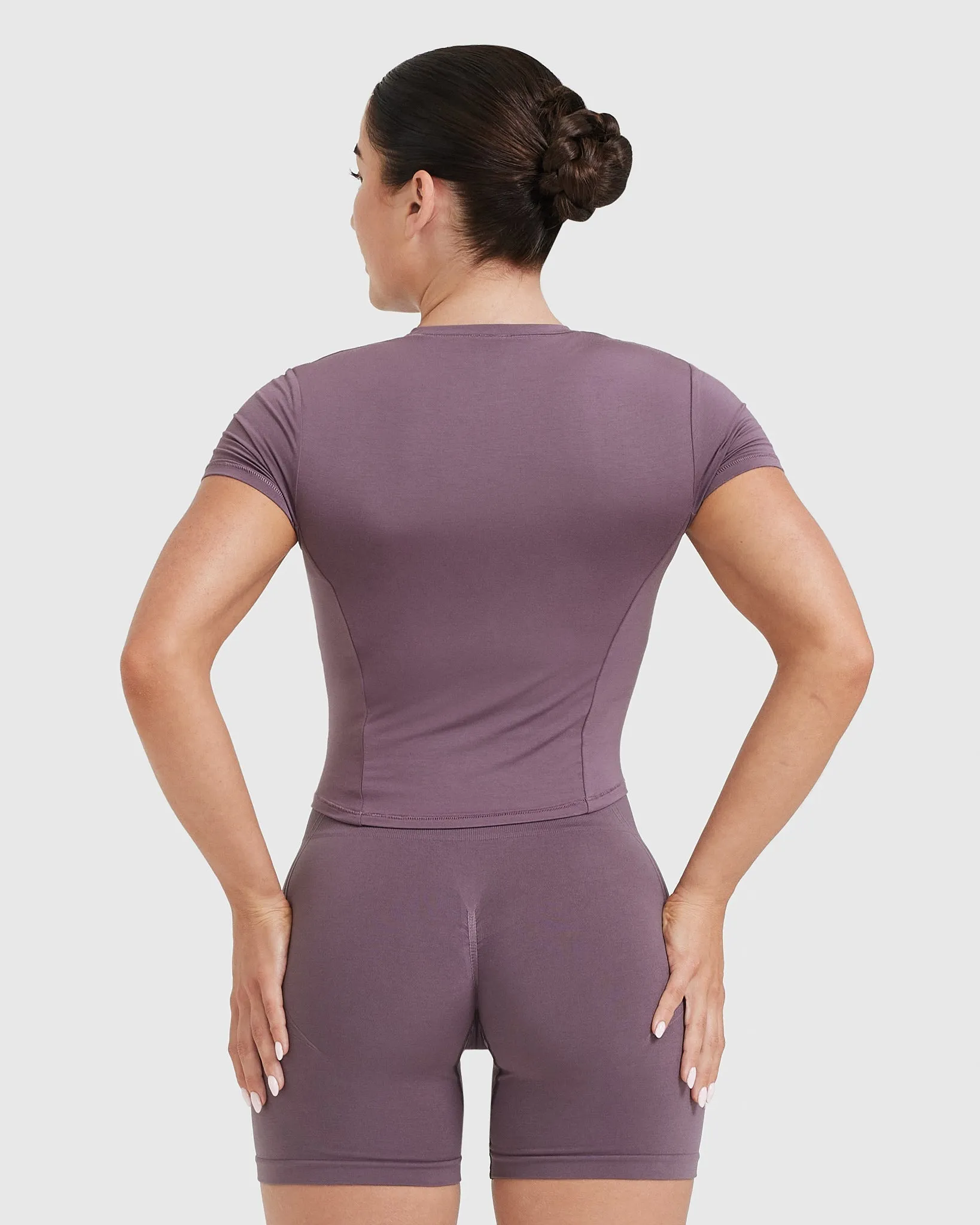 Mellow Soft Mid Short Sleeve T-Shirt | Vintage Purple sold by Oner Active product image thumbnail 2