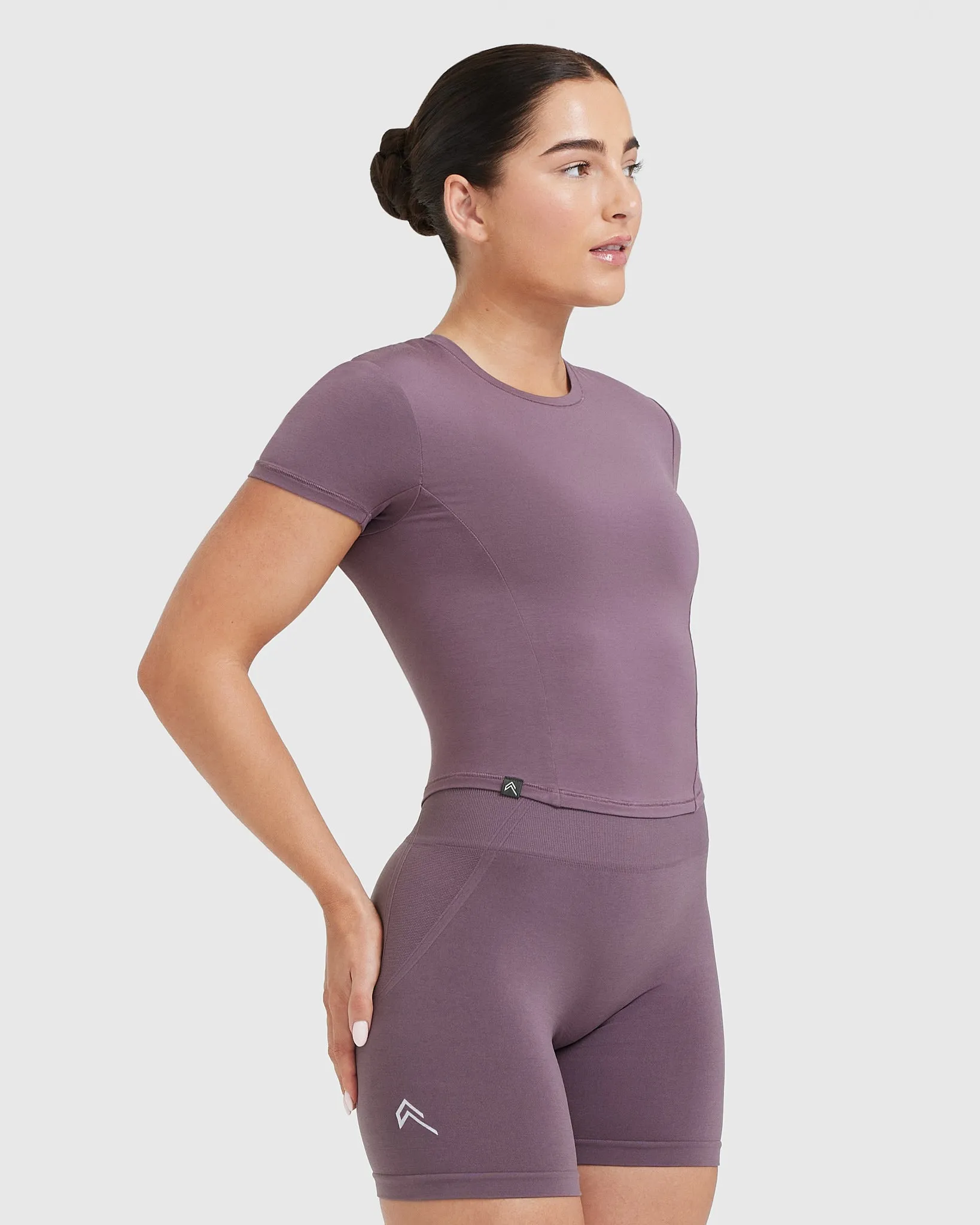 Mellow Soft Mid Short Sleeve T-Shirt | Vintage Purple sold by Oner Active product image thumbnail 3