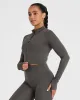 Timeless Crop Jacket | Deep Taupe sold by Oner Active