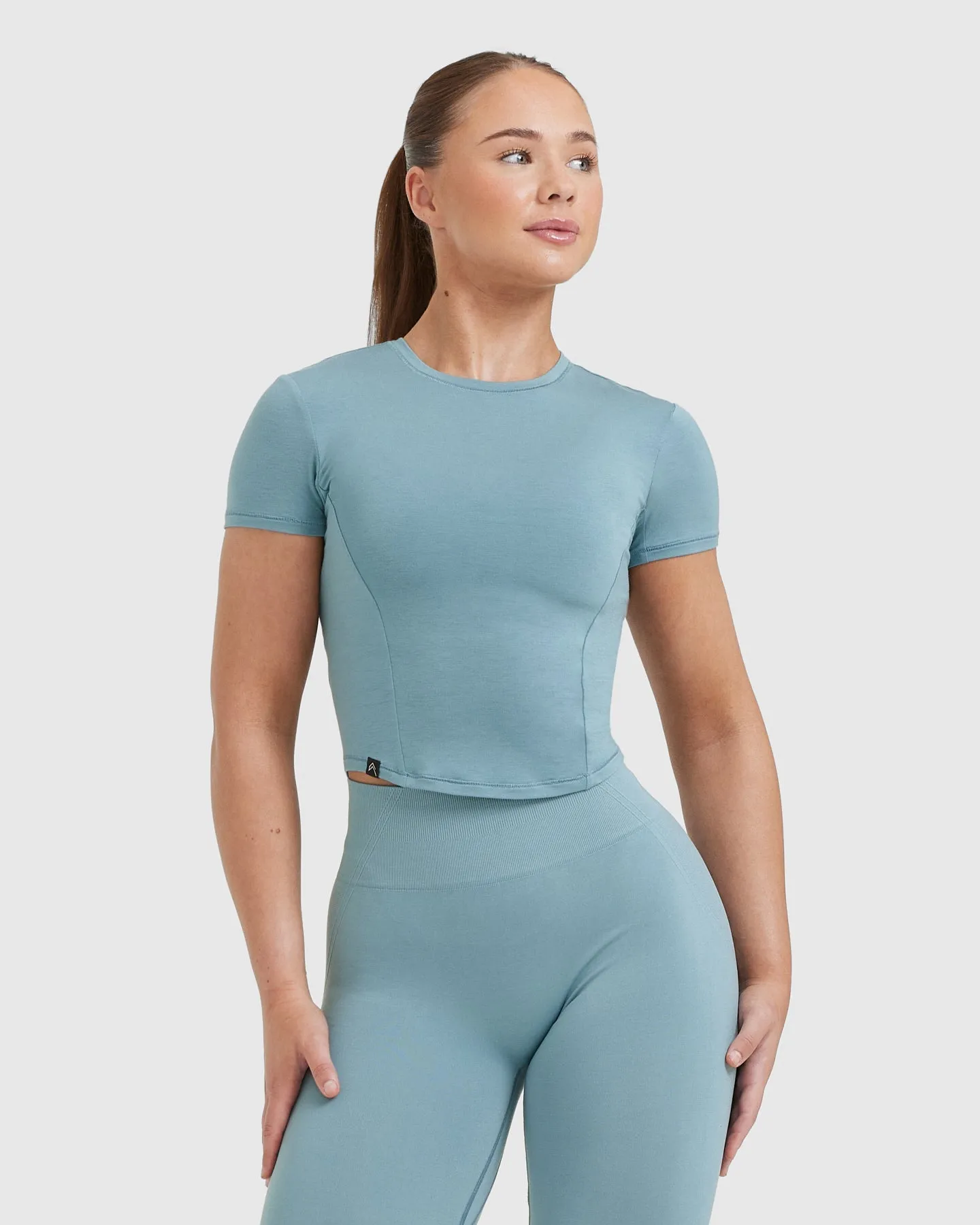 Mellow Soft Mid Short Sleeve T-Shirt | Steel Blue sold by Oner Active