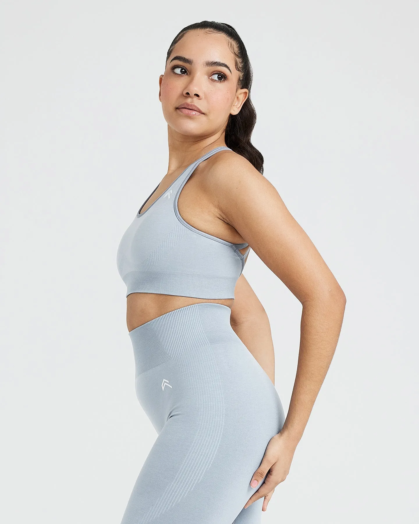 Classic Seamless 2.0 Bralette | Smoke Grey Marl sold by Oner Active product image thumbnail 3