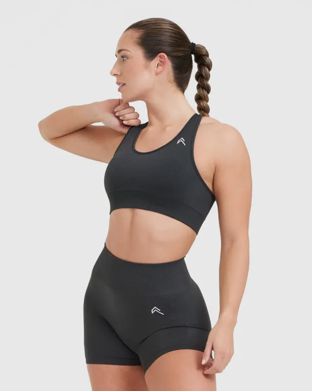Classic Seamless 2.0 Bralette | Coal Marl sold by Oner Active