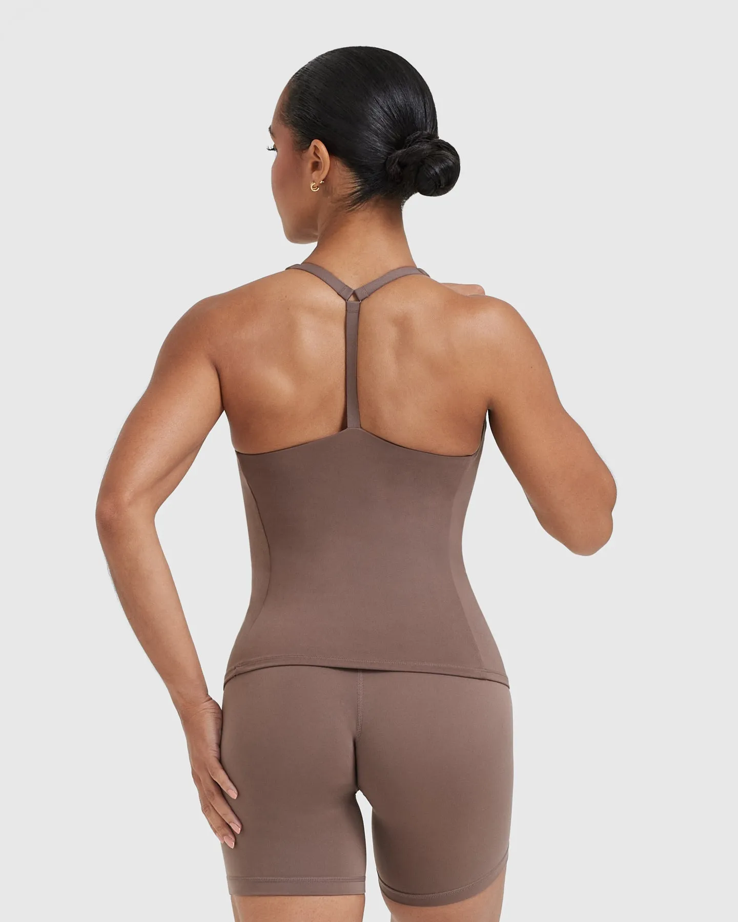 Timeless Square Neck Vest | Cool Brown sold by Oner Active product image thumbnail 2