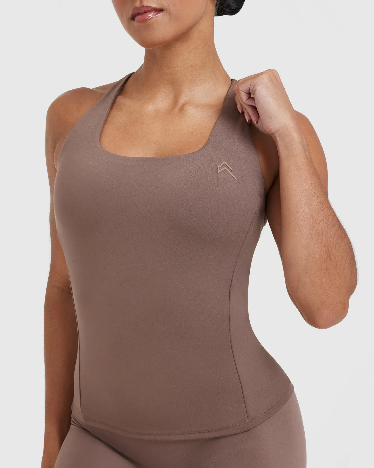 Timeless Square Neck Vest | Cool Brown sold by Oner Active product image thumbnail 4