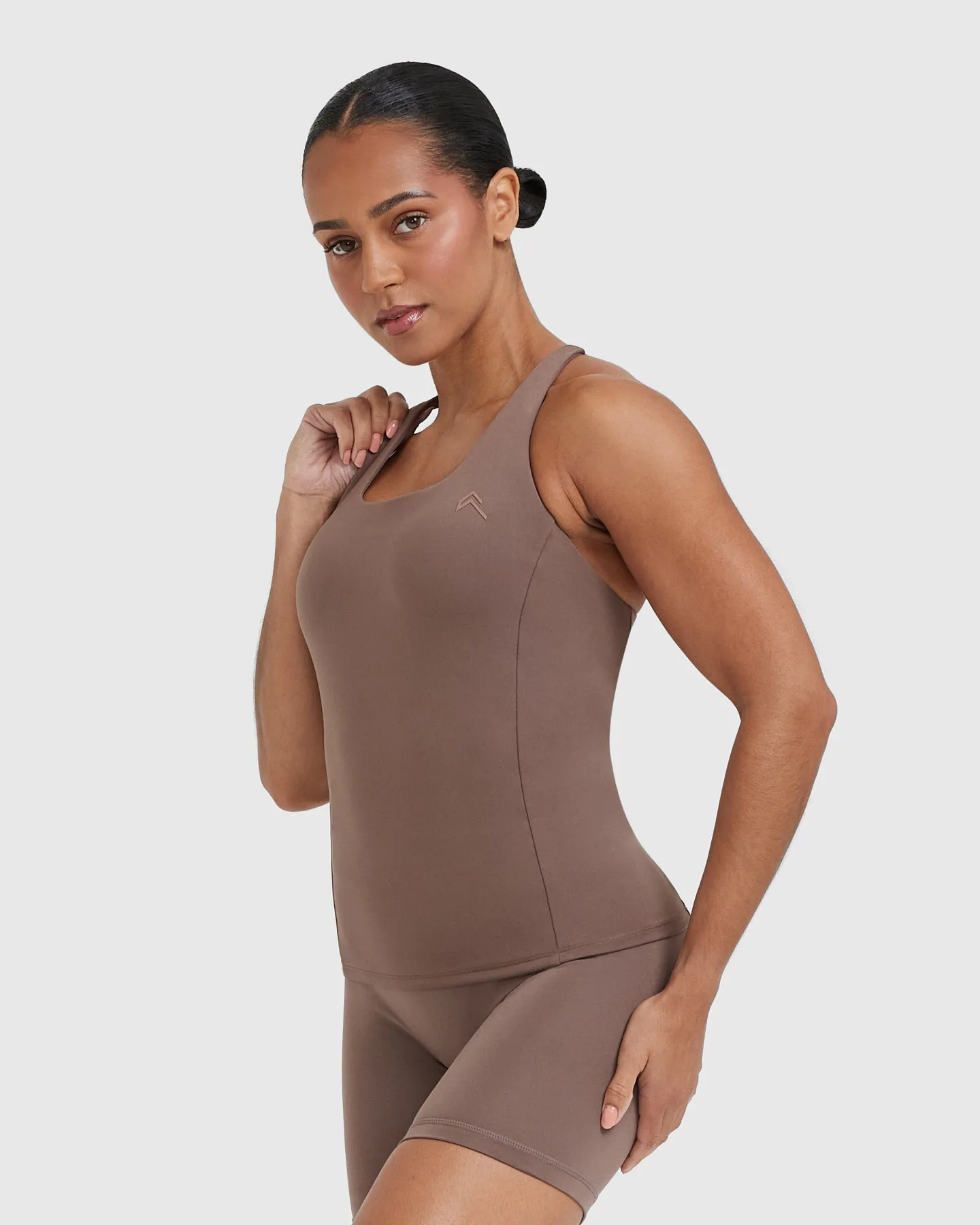 Timeless Square Neck Vest | Cool Brown sold by Oner Active product image thumbnail 3