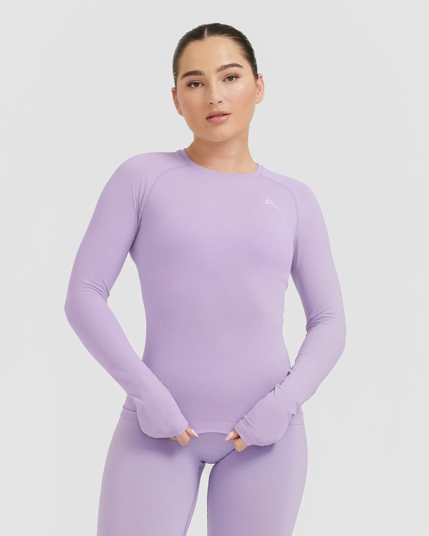 Go To Seamless Fitted Long Sleeve Top | Wisteria Purple sold by Oner Active