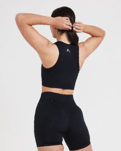 Classic Seamless 2.0 Crop Top | Black Marl sold by Oner Active