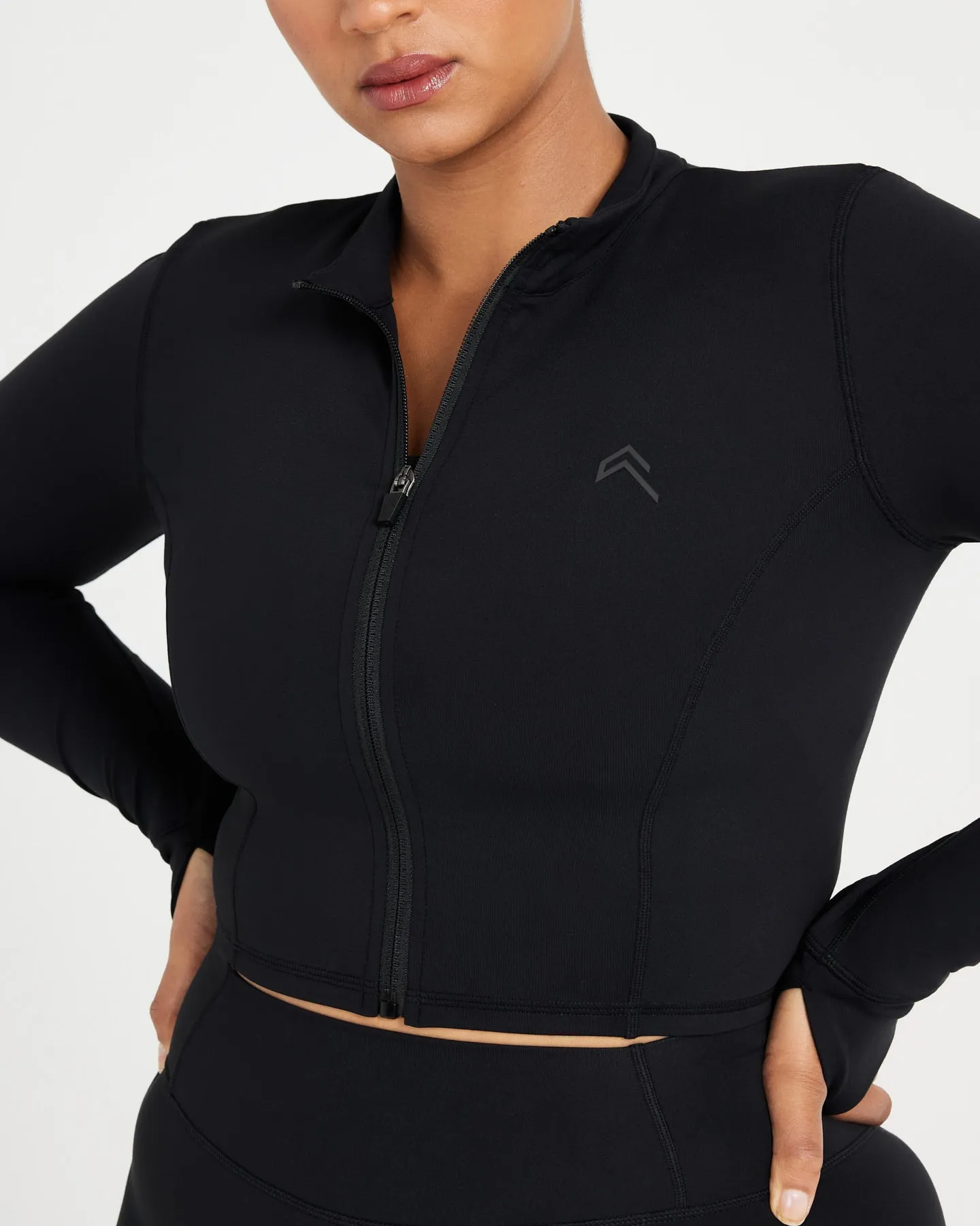 Timeless Crop Jacket | Black sold by Oner Active product image thumbnail 3