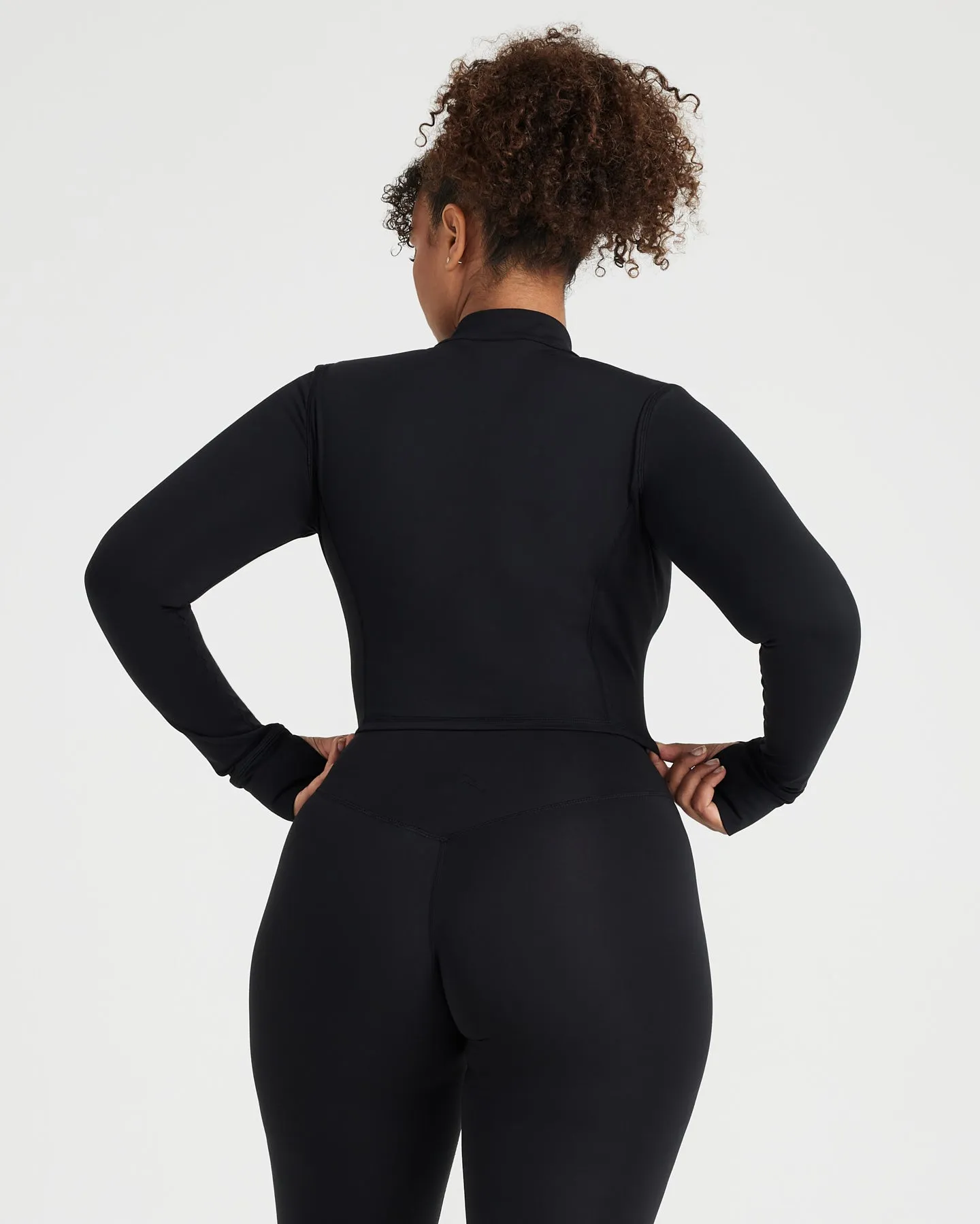 Timeless Crop Jacket | Black sold by Oner Active product image thumbnail 4