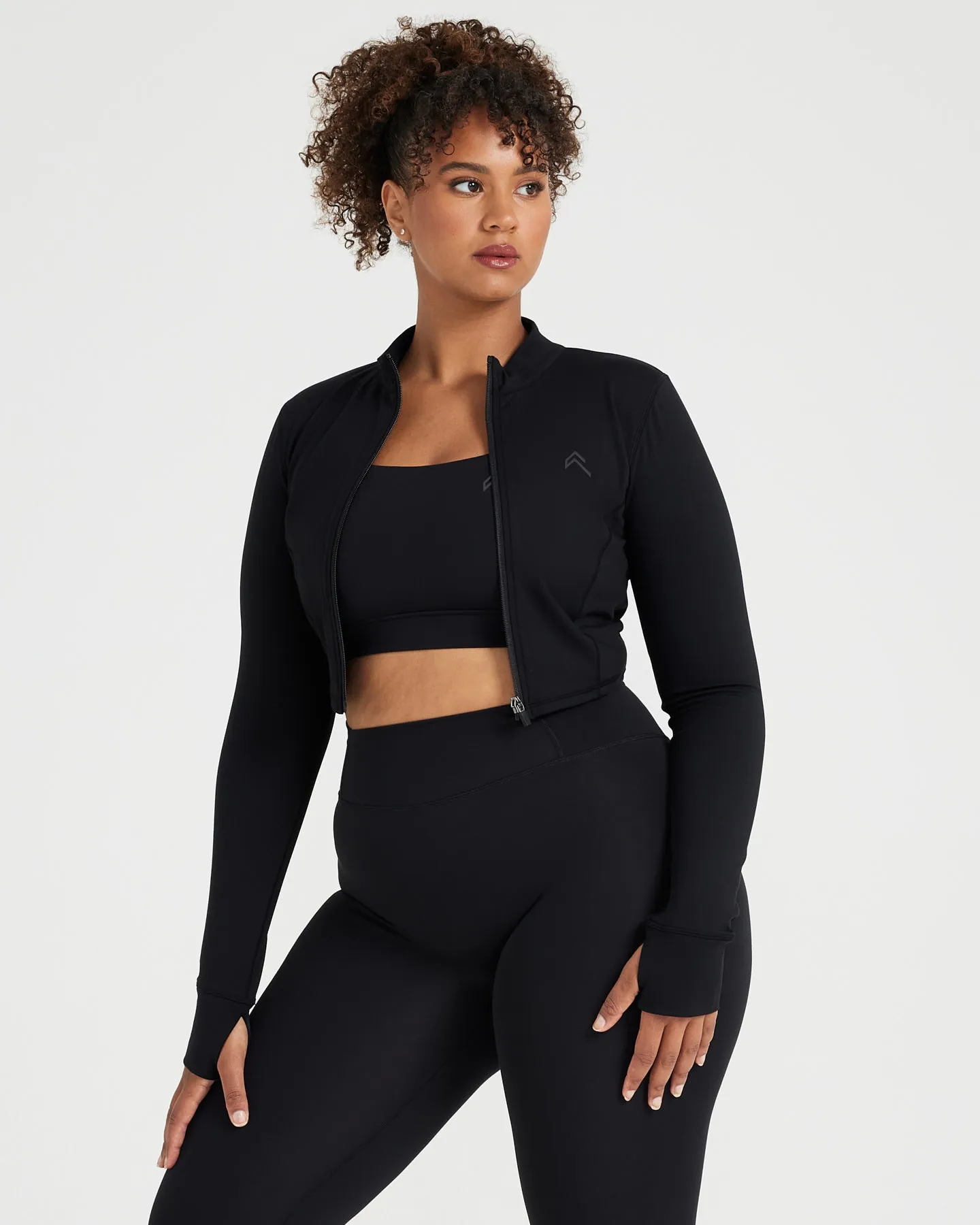 Timeless Crop Jacket | Black sold by Oner Active product image thumbnail 2