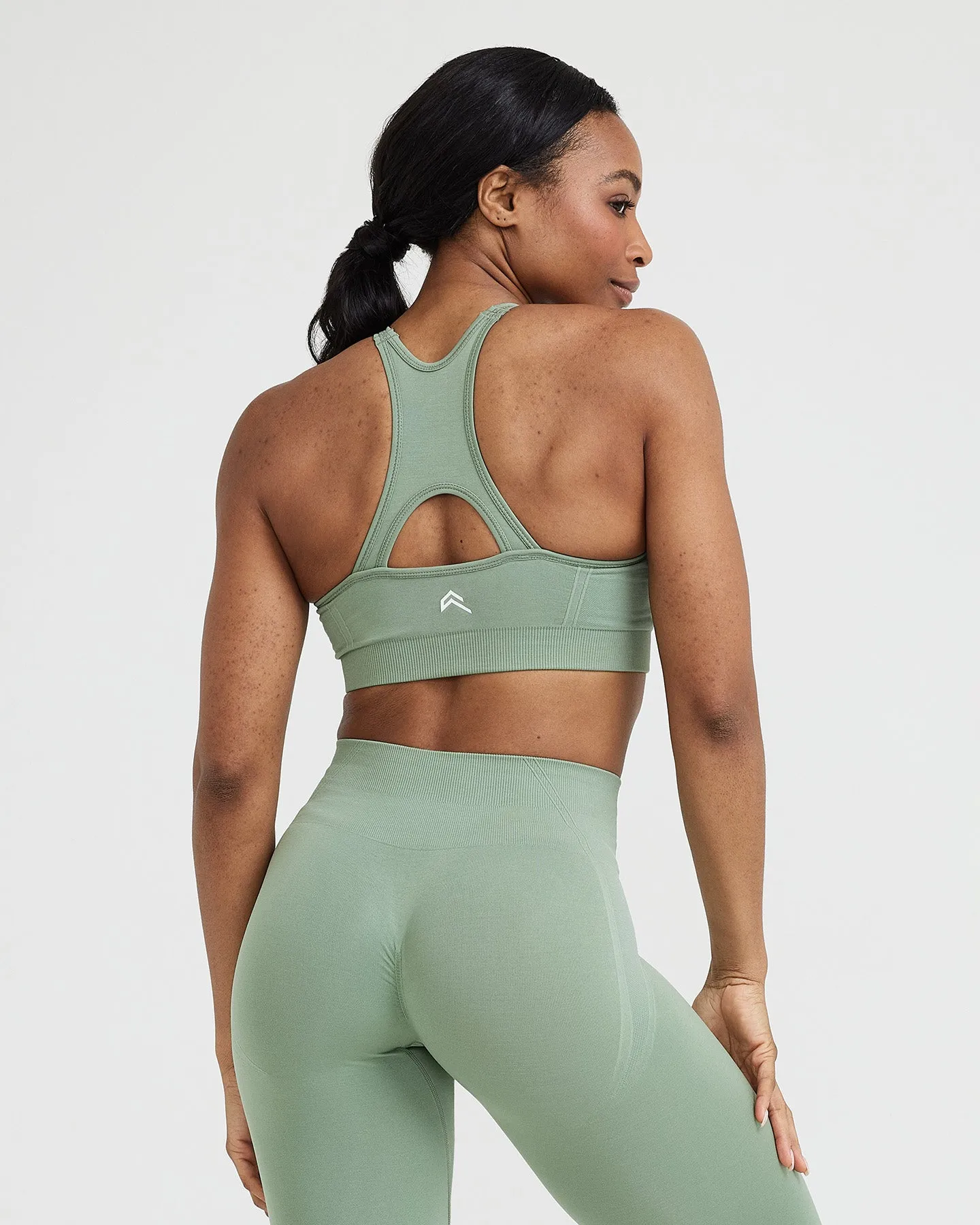 Effortless Seamless High Neck Bralette | Sage sold by Oner Active product image thumbnail 4