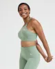 Effortless Seamless High Neck Bralette | Sage sold by Oner Active