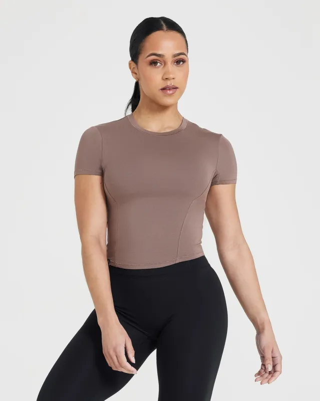 Mellow Soft Mid Short Sleeve T-Shirt | Cool Brown sold by Oner Active
