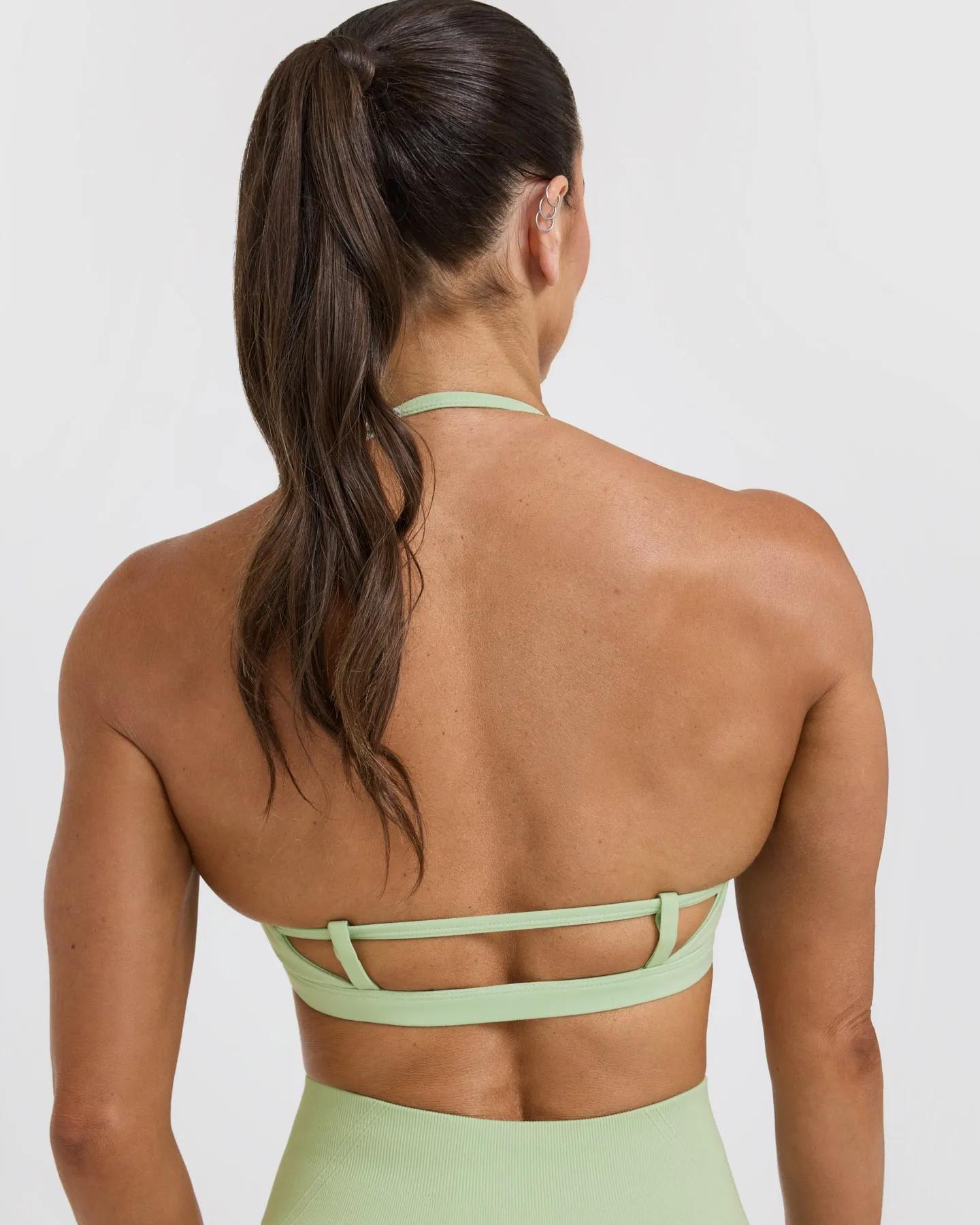 Timeless Strappy Bralette | Mint Green sold by Oner Active product image thumbnail 4