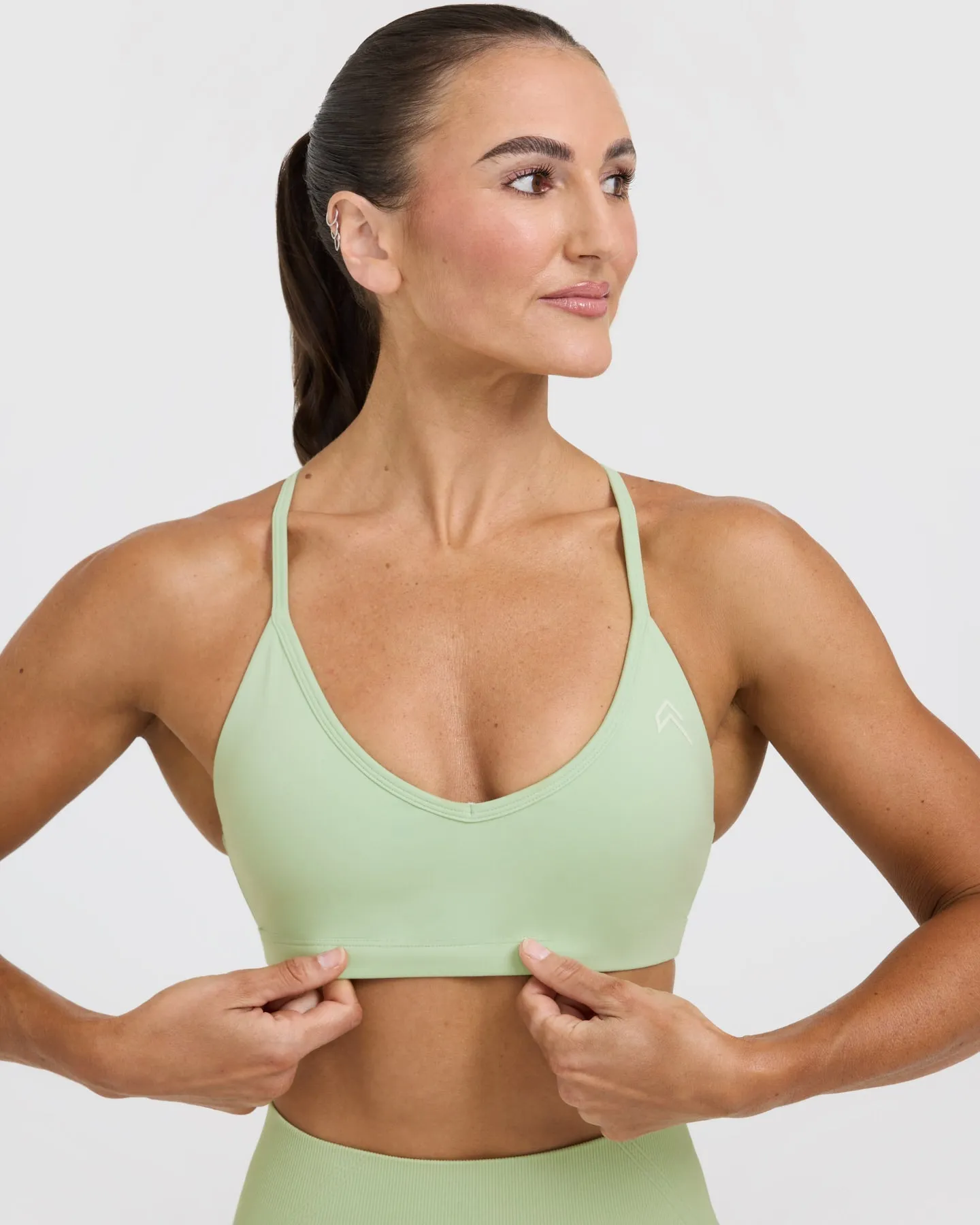 Timeless Strappy Bralette | Mint Green sold by Oner Active product image thumbnail 5