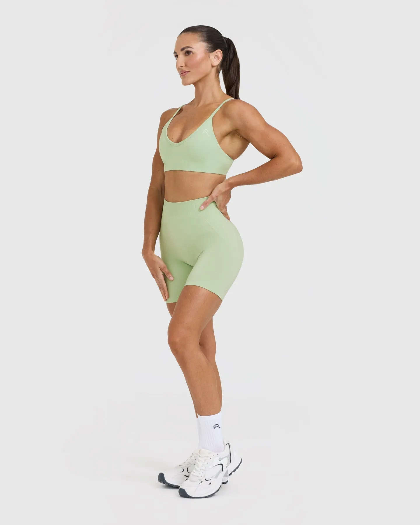 Timeless Strappy Bralette | Mint Green sold by Oner Active product image thumbnail 3
