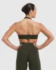 Classic Seamless 2.0 Halter Neck Bralette | Khaki Marl sold by Oner Active