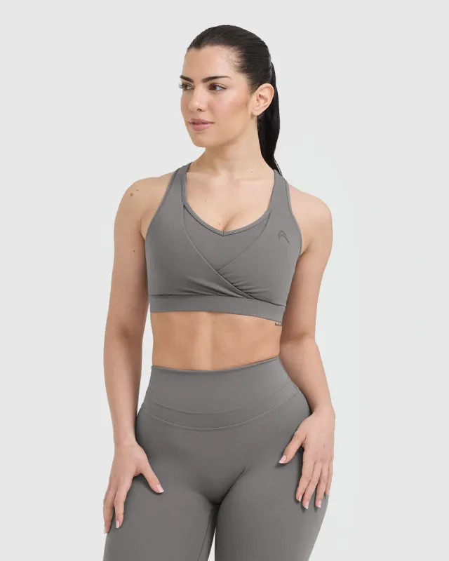 Unified Layered Sports Bra | Ash Grey sold by Oner Active
