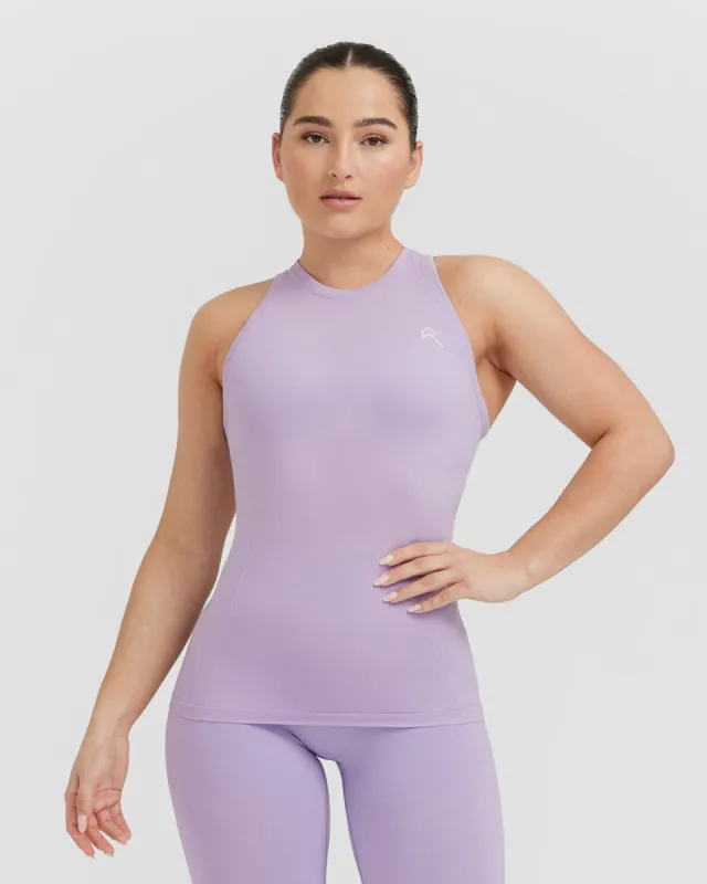 Go To Seamless Fitted High Neck Vest | Wisteria Purple sold by Oner Active