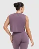Raising The Bar Graphic Muscle Crop Vest | Vintage Purple sold by Oner Active
