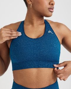 Classic Seamless 2.0 Bralette | Petrol Blue Marl sold by Oner Active