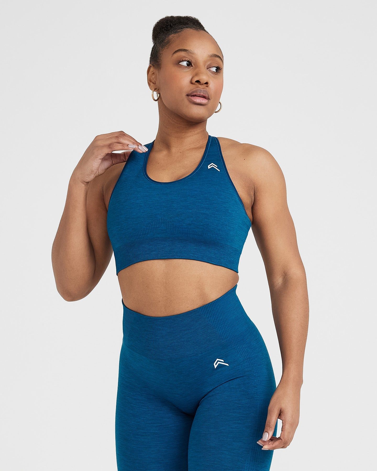 Classic Seamless 2.0 Bralette | Petrol Blue Marl sold by Oner Active